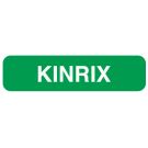 Vaccine Label, Kinrix, 1-1/4" x 5/16"