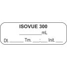 Anesthesia Label, Isovue 300 __ mL Date Time Initial, 1-1/2" x 1/2"