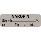 Anesthesia Label, Naropin % DTI 1-1/2" x 1/2"