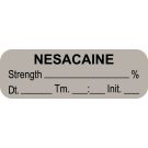 Anesthesia Label, Nesacaine % DTI 1-1/2" x 1/2"