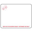 Heart N Paws Thermal Label for Dymo Labelwriter Printers, 2-1/8" x 2-3/4"