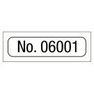 No. 06001-07000, Consecutive Number Label, 1" x 1/4"