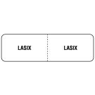 Lasix IV Line Identification Label, 3" x 7/8"
