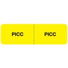 PICC IV Line Identification Label, 3" x 7/8"