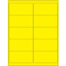 Laser/Inkjet Printer Label, Yellow 4" x 2"