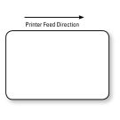 Zebra Compatible Direct Thermal Label, 1" Core, 3" x 2"