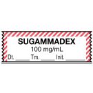 Anesthesia Tape, Sugammadex 100 mg/mL 1-1/2X1/2"