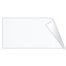 Unishield Clear Label Protector, 3-1/2" x 1-3/4"