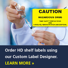 Hazardous Drug HD Labels