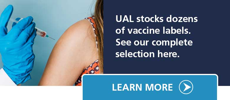 UAL Stocks Dozens of Vaccine Labels