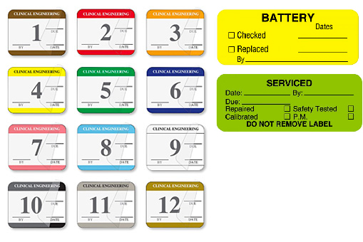 how to label medical devices with maintenance labels