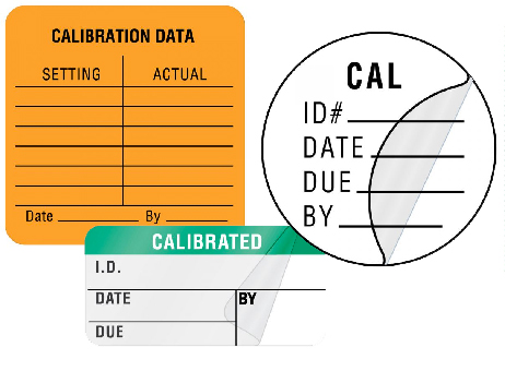 how to label medical devices with calibration labels