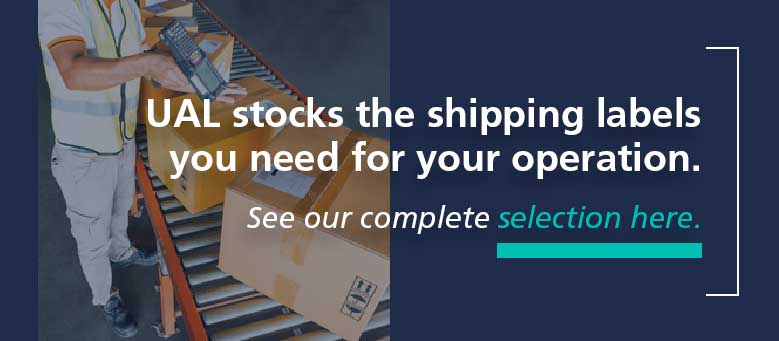 UAL Stocks Shipping Labels
