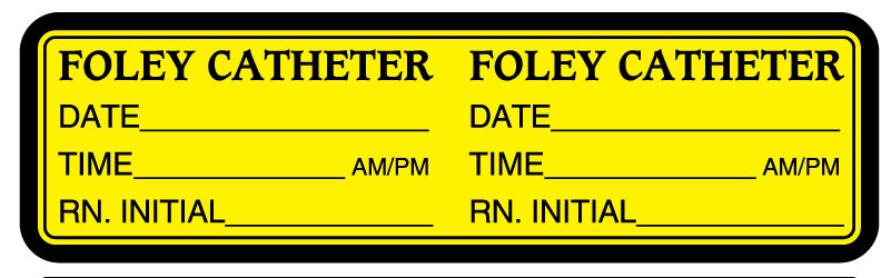 improving patient safety using foley catheter labels
