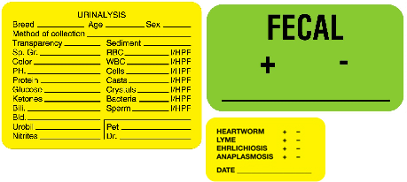 Veterinary Lab Labels