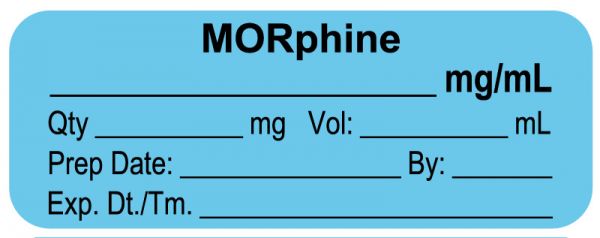 anesthesia labels