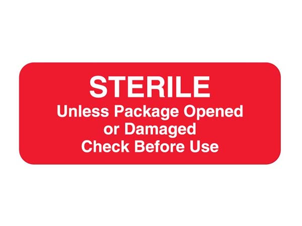 Central Sterile & Sterile Processing Dept. Labels
